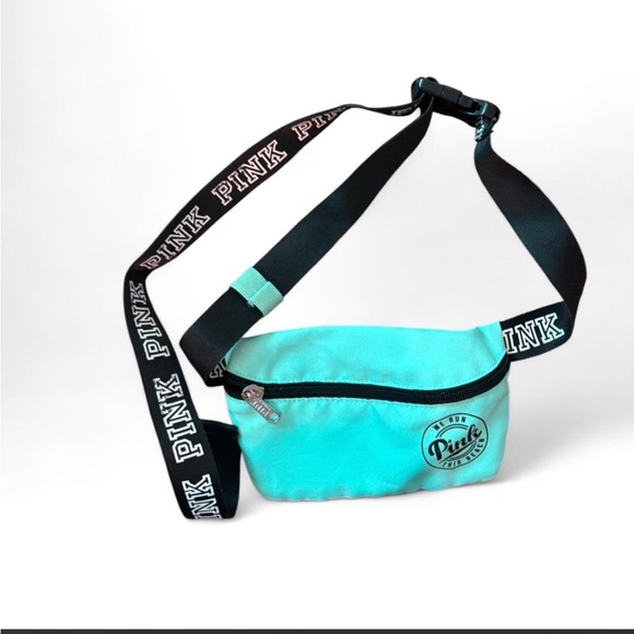 Victoria's Secret Handbags - Y2K 2000s Victoria’s Secret Pink Fanny Pack Turquoise Belt Bag Beach Festival